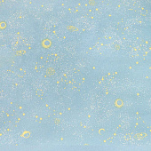  Обои 1.06х10м Алиот арт.802301 Голубой/светящиеся /Elysium 