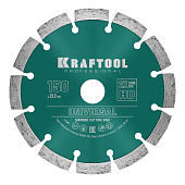 Диск алмазный 150х22,2 мм сегментный, сухая и влажная резка KRAFTOOL Диск алмазный 150х22,2 мм сегментный, сухая и влажная резка KRAFTOOL