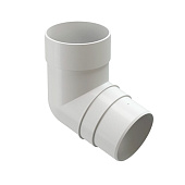 Колено 72° Docke PREMIUM, Пломбир Ral:9003 Колено 72° Docke PREMIUM, Пломбир Ral:9003