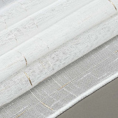  Тюль Лен 500х260 утяжелитель белый/золото /Легранд 