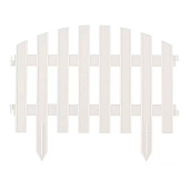 Забор декоративный "Винтаж", 28х300 см, белый, 65011 Забор декоративный "Винтаж", 28х300 см, белый, 65011