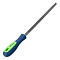  Напильник, 200 мм, трехгранный, двухкомпонентная рукоятка, №2// Сибртех 
