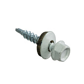  Саморезы кровельные 4,8х35мм, 60шт, RAL 9003 белый 