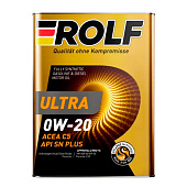 Масло моторное ROLF ULTRA 0W20 синт. API SN plus ACEA С5 1л металл