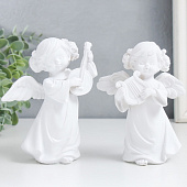 Сувенир Ангел-девочка музицирует, 10х5,5х12 см, полистоун, 9304549 Сувенир Ангел-девочка музицирует, 10х5,5х12 см, полистоун, 9304549