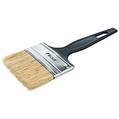 Кисть плоская Стандарт 70х6мм, натуральная щетина, черная пластиковая ручка, АКОР Кисть плоская Стандарт 70х6мм, натуральная щетина, черная пластиковая ручка, АКОР