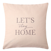  Чехол на подушку Этель "Stay home", 40х40 см, 100 п\э, велюр       10440214 
