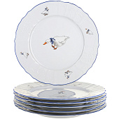 Тарелка мелкая 27 см Thun Bernadotte, декор "Гуси" БТФ0377 Тарелка мелкая 27 см Thun Bernadotte, декор "Гуси" БТФ0377