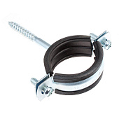 Хомут с крепл. на шуруп 1,1/4" (40-45 мм) (белый цинк 4 шт) Хомут с крепл. на шуруп 1,1/4" (40-45 мм) (белый цинк 4 шт)