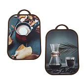  Доска разделочная "Кофе" Vetta 37x25х1,2 см полипропилен, 852-143 