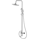  Смеситель для ванны с верхним душем Rora глянцевый хром RORSB4FM06 Milardo 