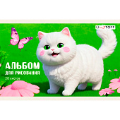 Альбом для рисования Эксмо 20л А5 скрепка Кошечка, А5202592 Альбом для рисования Эксмо 20л А5 скрепка Кошечка, А5202592