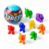 Детский бурлящий шар Звер бомб ежевика (с игрушкой) 130г