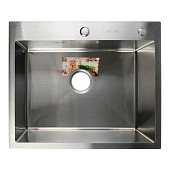 Мойка врезная нержавеющая сталь 3мм 60х50 Сатин PVD AF96050 Aflorn Мойка врезная нержавеющая сталь 3мм 60х50 Сатин PVD AF96050 Aflorn