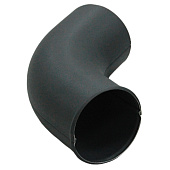 Колено стока 125/90 Optima, Графит Ral:7024 Колено стока 125/90 Optima, Графит Ral:7024