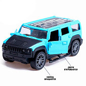 Машина металлическая Автоград "Джип", 1:36, инерция, открываются двери, синий, 10292556 Машина металлическая Автоград "Джип", 1:36, инерция, открываются двери, синий, 10292556