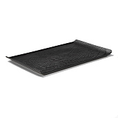  Блюдо Magistro Black style, 33,5х20,5 см, фарфор, чёрное 10630438 