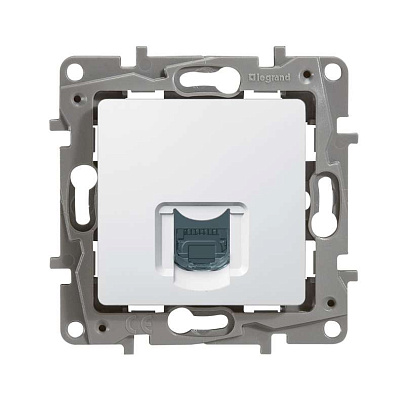  Механизм розетки RJ45  СП Etika бел. Leg 