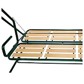 КД2.301 Качели садовые "Отдых 1-Р", 210х150х168,8 см, макс.нагр. 280 кг, (без матраса, трёхместные, раскладные, ламели) КД2.301 Качели садовые "Отдых 1-Р", 210х150х168,8 см, макс.нагр. 280 кг, (без матраса, трёхместные, раскладные, ламели)