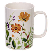 Кружка керамическая 400мл "Летние цветы", микс 323-0553 Кружка керамическая 400мл "Летние цветы", микс 323-0553