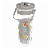  Набор: кувшин, пластик, 2л "Летний зной", кружки  300мл 728-097 