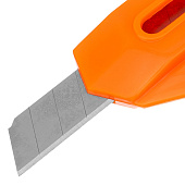 Нож, 18 мм, выдвижное лезвие, для резки обоев, линейка// Sparta Нож, 18 мм, выдвижное лезвие, для резки обоев, линейка// Sparta