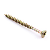 Саморезы универсальные желтые ШУж 4,0х70мм, потайная голова, 8шт Саморезы универсальные желтые ШУж 4,0х70мм, потайная голова, 8шт