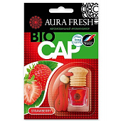 Ароматизатор подвесной бутыл. AURA FRESH BIO CAP 6мл Strawberry Ароматизатор подвесной бутыл. AURA FRESH BIO CAP 6мл Strawberry