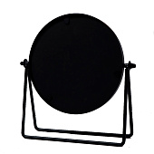  Зеркало настольное «PREMIUM MIRROR», d зеркальной поверхности 14,5 см, цвет черный 