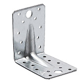 Уголок крепежный усиленный 90х90х65х1,8-2,0мм цинк Уголок крепежный усиленный 90х90х65х1,8-2,0мм цинк