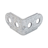  Угол мебельный узкий 25х25х17x1,5мм, цинк 