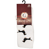Женские носки Grand Line, арт. Ж-24, таксы, р. 25 Женские носки Grand Line, арт. Ж-24, таксы, р. 25