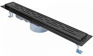  Трап линейный D40/50 метал с решеткой черный 550 мм 