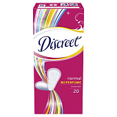  Ежедневные гигиенические прокладки  DISCREET Normal Single 20шт ПрепакКор 