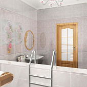  Плитка напольная 30х30 Розовый свет/Букет 01-10-1-12-01-41-355 /Belleza  (0,99м2) 