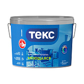 Краска моющаяся для стен и потолков Текс Профи База D 9л Краска моющаяся для стен и потолков Текс Профи База D 9л