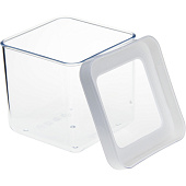  Емкость д/сып.прод. 0,65л Степ квадр. 10х10х9,5см белый М1291 