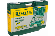 Набор инструментов, 66 предм., 1/2", 1/4", CrV, пластиковый кейс, KRAFTOOL EXTREM-66