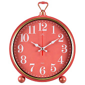 Часы настенно-настольные 26х32 см, корпус тёмно-розовый с золотом Классика Часы настенно-настольные 26х32 см, корпус тёмно-розовый с золотом Классика