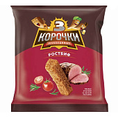 Сухарики 3 Корочки, ржаные со вкусом ростбифа, 40 г Сухарики 3 Корочки, ржаные со вкусом ростбифа, 40 г