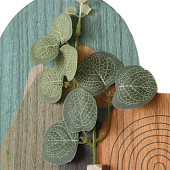  Ключница дерево "Абстракция. Эвкалипт в вазе" 1,5х19,2х23,3 см   10532037 