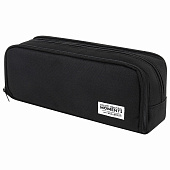 Пенал-органайзер Brauberg, 2 откидные планки, полиэстер, 23x9х7см, Total black, 272317 Пенал-органайзер Brauberg, 2 откидные планки, полиэстер, 23x9х7см, Total black, 272317