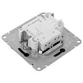  Выключатель встраиваемый 2 клавиши, цвет черный, с подсветкой, EKF Эпика 