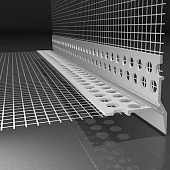  Профиль-капельник ПВХ с армир.сеткой 10х10см L2.5м /Лига 