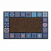 Коврик придверный MOSAIC QUADRO фиолетовый 76x45см AMM275-1