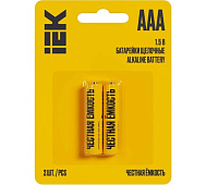  Батарейка ААА/LR03 Alkaline (2шт) IEK 