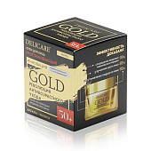  Крем для лица Delicare Gold 50+ 50мл ночной 