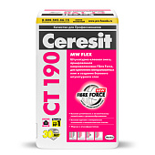  Штукатурно-клеевая смесь для минераловатных плит СТ190 ЗИМА (25кг) /Церезит 