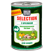 Влажный корм Solid Natura Selection для кошек кролик 340гр
