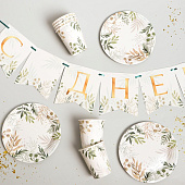 Набор бумажной посуды "Природа", 6 тарелок, 6 стаканов, 1 гирлянда 6853481 Набор бумажной посуды "Природа", 6 тарелок, 6 стаканов, 1 гирлянда 6853481